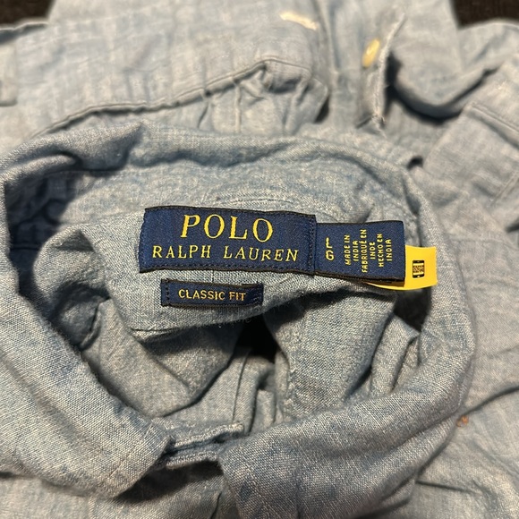 Polo Ralph Lauren O Ls Bd Chambray Solid - Picture 3 of 4